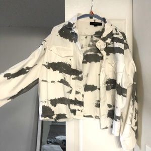 White and Black Mini Jacket